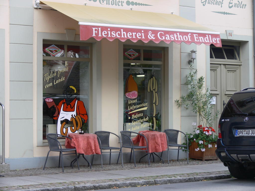 Gasthof & Fleischerei Endler Rheinsberg Eksteriør billede